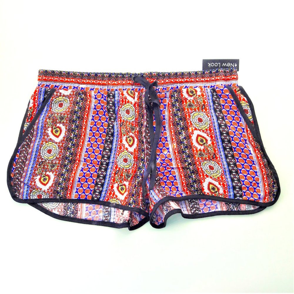 NWT! NEW LOOK Tribal Bohemian Print-Mix Shorts